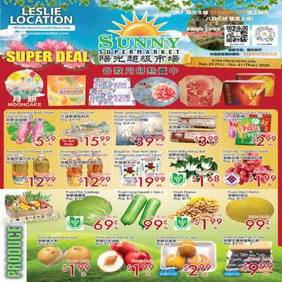 Sunny Supermarket (Leslie) Flyer September 25 to October 1