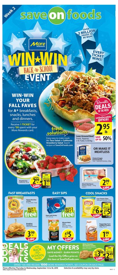 Save on Foods (SK) Flyer September 12 to 18