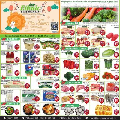 Ethnic Supermarket Flyer September 25 to October 1