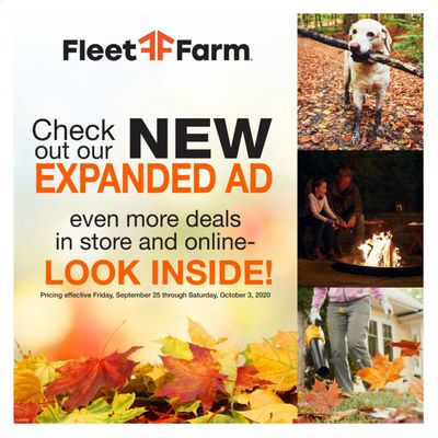Fleet Farm Weekly Ad Flyer September 25 to October 3