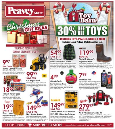 Peavey Mart Flyer December 5 to 15