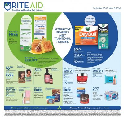 RITE AID Weekly Ad Flyer September 27 to October 3