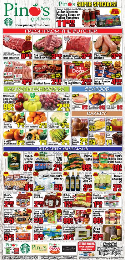 Pino's Flyer September 26 to October 2