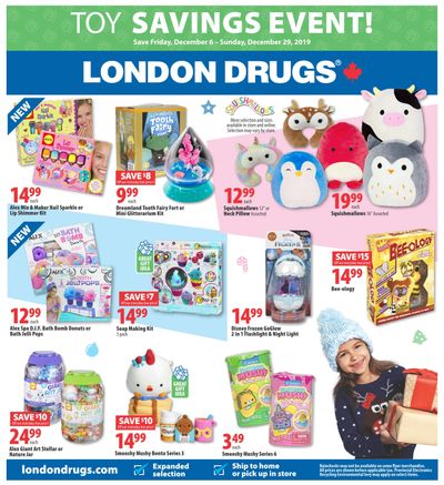 London Drugs Toy Savings Event Flyer December 6 to 29