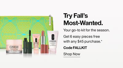 Code FALLKIT Special Deal! 6 FREE Pieces with $45 Purchase!