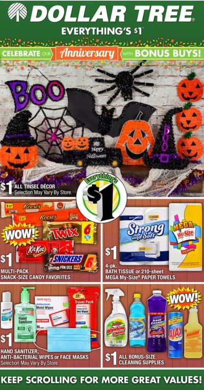 Dollar Tree Weekly Ad Flyer September 27 to October 10