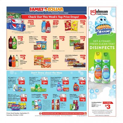 Family Dollar Weekly Ad Flyer September 27 to October 3