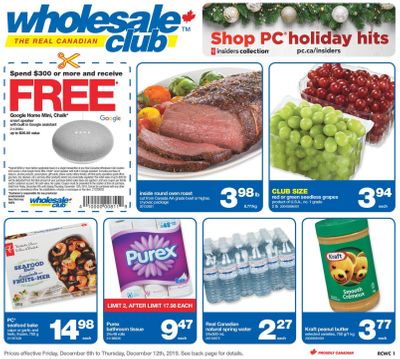 Real Canadian Wholesale Club Flyer December 6 to 12
