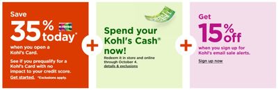 Kohl's Weekly Ad Flyer September 28 to October 4