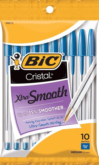 BIC Cristal Ball Pens Stick Medium Point, 10-Pack, Blue On Sale for $ 0.97 at Amazon Canada    
