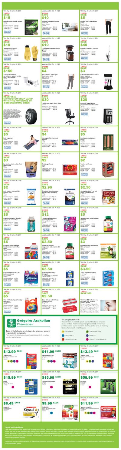 Costco (QC) Weekly Savings September 28 to October 11
