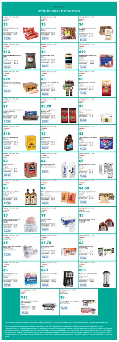 Costco Business Centre (Scarborough, ON) Instant Savings Flyer September 28 to October 11