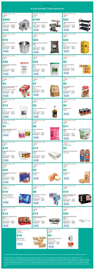 Costco Business Centre (Saint-Hubert, QC) Instant Savings Flyer September 23 to October 11