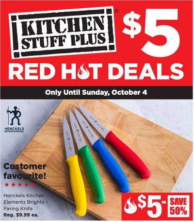 Kitchen Stuff Plus Canada Red Hot Sale: $5 Deals, Save 66% Dots Folding Step Stool + More