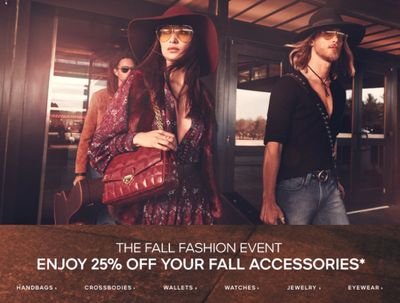 Michael Kors Canada Fall Fashion Event: Save 25% Off your Fall Accessories + FREE Shipping on Everything!