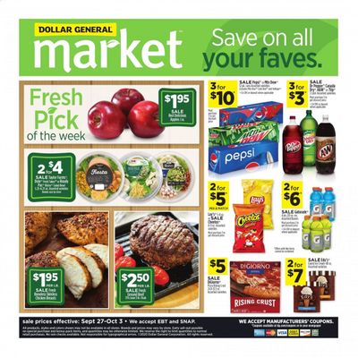 Dollar General (MS) Weekly Ad Flyer September 27 to October 3