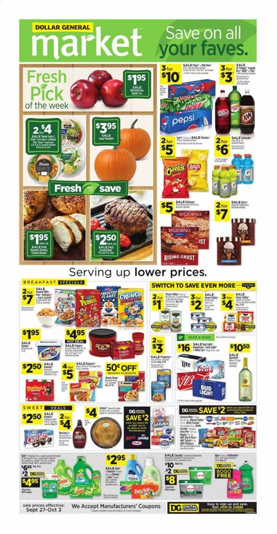 Dollar General (LA) Weekly Ad Flyer September 27 to October 3