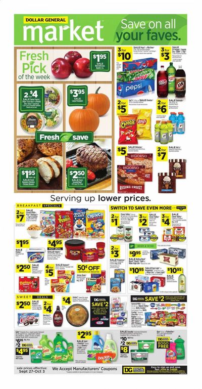 Dollar General (FL) Weekly Ad Flyer September 27 to October 3