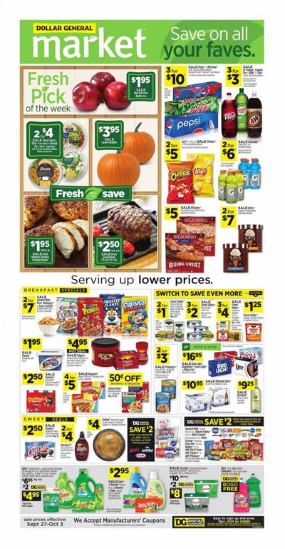 Dollar General (AL) Weekly Ad Flyer September 27 to October 3