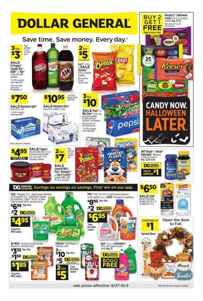 Dollar General (AL) Weekly Ad Flyer September 27 to October 3