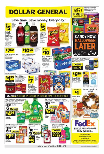 Dollar General (AL) Weekly Ad Flyer September 27 to October 3