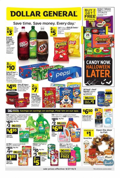 Dollar General (AZ, CO, NM, UT) Weekly Ad Flyer September 27 to October 3