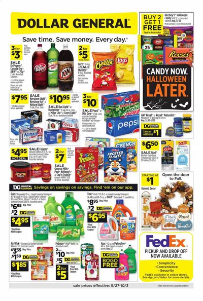 Dollar General (FL) Weekly Ad Flyer September 27 to October 3
