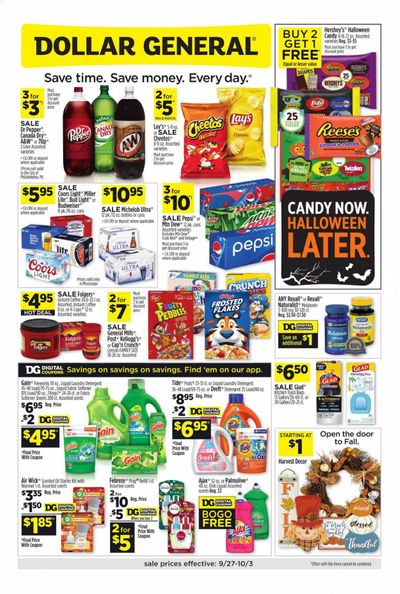 Dollar General (MS) Weekly Ad Flyer September 27 to October 3 Dollar General (MS) Weekly Ad Flyer September 27 to October 3