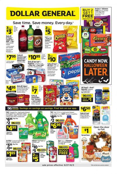 Dollar General (FL) Weekly Ad Flyer September 27 to October 3