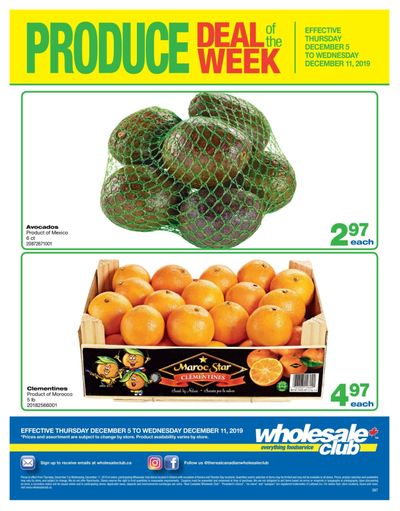 Wholesale Club (ON) Produce Deal of the Week Flyer December 5 to 11