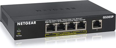 NETGEAR 5-Port Gigabit Ethernet Unmanaged PoE Switch (GS305P) On Sale for $ 59.99 (Save $ 22.92) at Amazon Canada