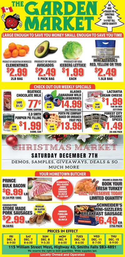 The Garden Market Flyer December 6 to 12