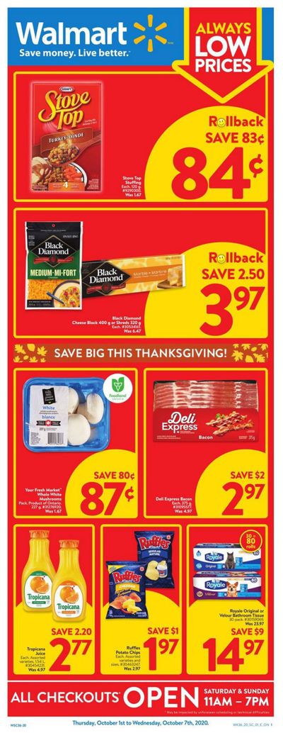 Walmart (ON) Flyer October 1 to 7