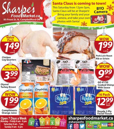 Sharpe's Food Market Flyer December 5 to 11