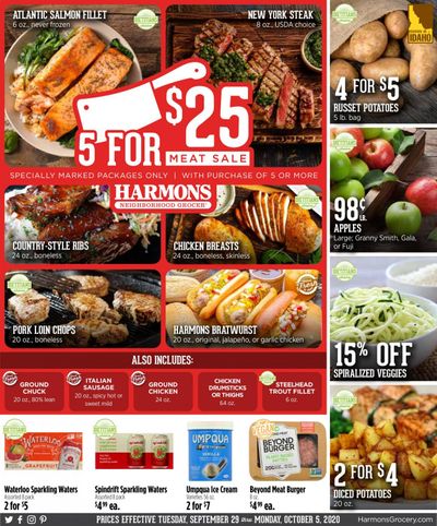 Harmons Weekly Ad Flyer September 29 to October 5