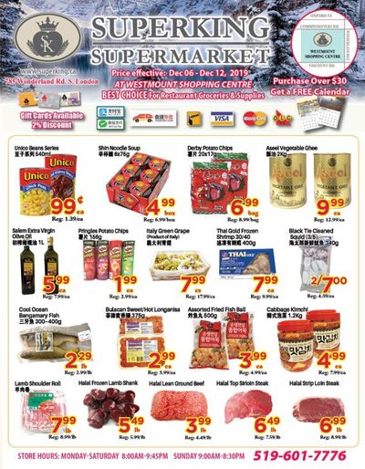 Superking Supermarket (London) Flyer December 6 to 12