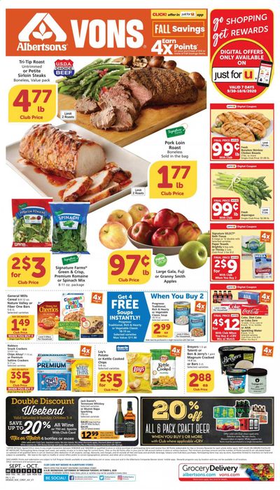 Vons Weekly Ad Flyer September 30 to October 6