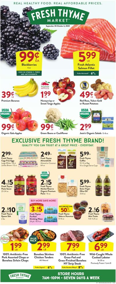 Fresh Thyme Weekly Ad Flyer September 30 to October 6