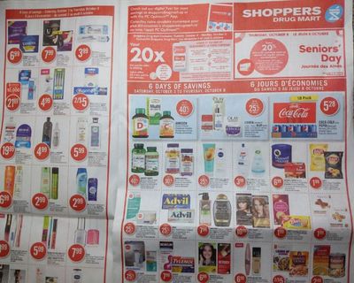 Shoppers Drug Mart Canada: 20x The PC Optimum Points Loadable Offer October 4th & 5th