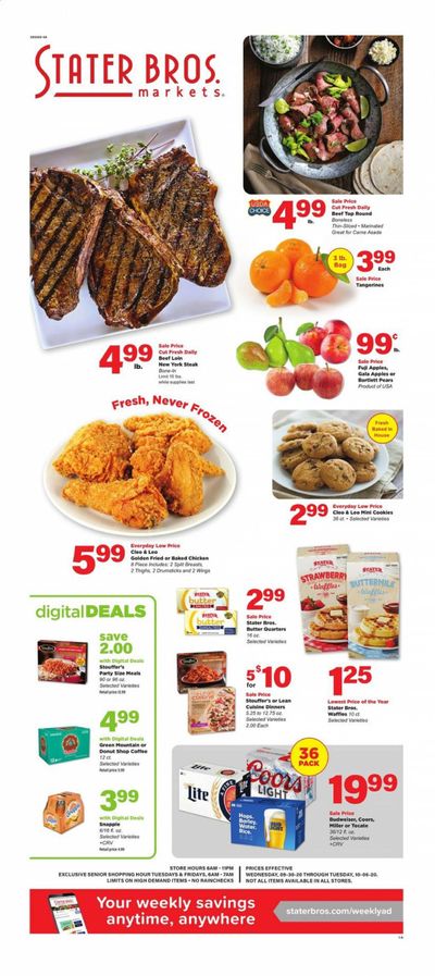 Stater Bros. Weekly Ad Flyer September 30 to October 6