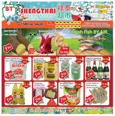 Shengthai Fresh Foods Flyer December 6 to 19