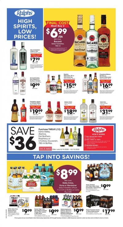 Ralphs Weekly Ad Flyer September 30 to October 6