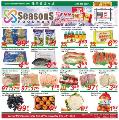Seasons Food Mart (Brampton) Flyer December 6 to 12