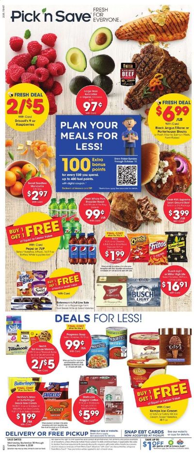 Pick ‘n Save Weekly Ad Flyer September 30 to October 6