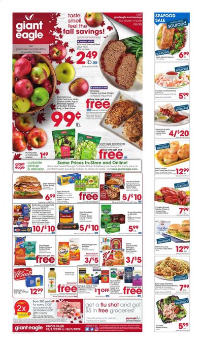 Giant Eagle Weekly Ad Flyer October 1 to October 7