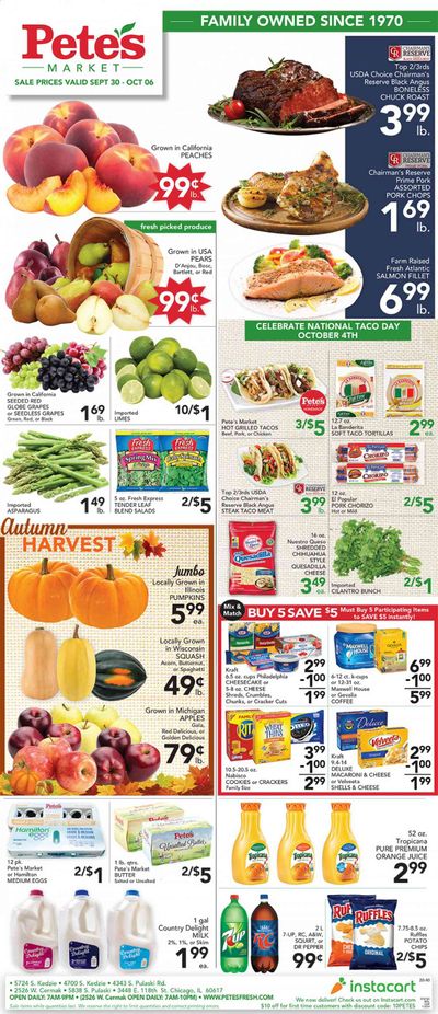 Pete's Fresh Market Weekly Ad Flyer September 30 to October 6
