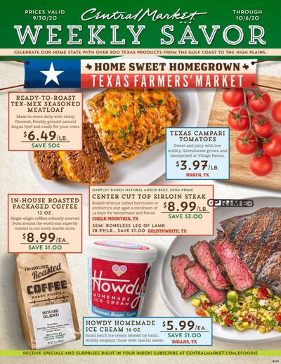 Central Market Weekly Ad Flyer September 30 to October 6