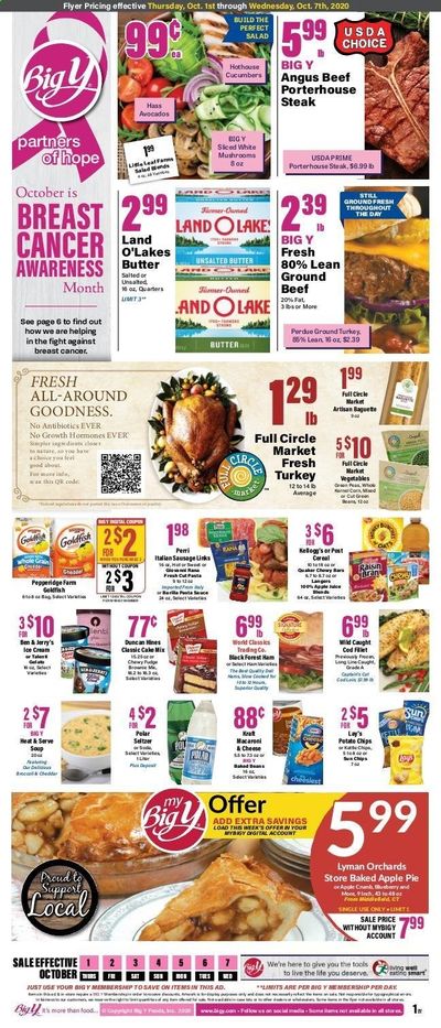 Big Y (MA) Weekly Ad Flyer October 1 to October 7