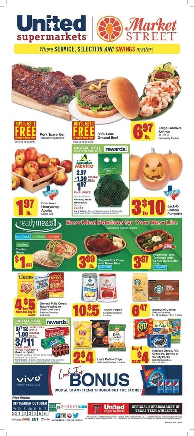 United Supermarkets Weekly Ad Flyer September 30 to October 6