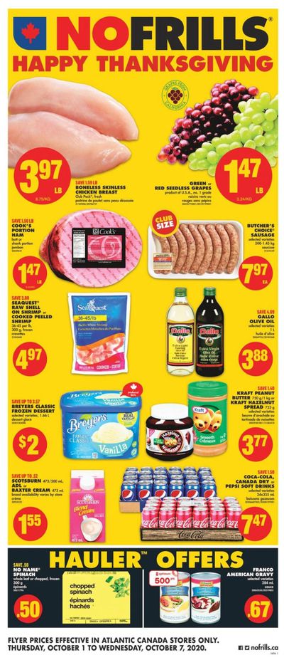 No Frills (Atlantic) Flyer October 1 to 7